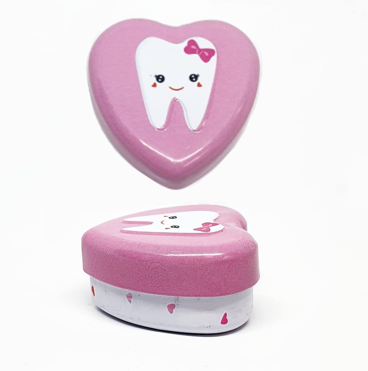 Myfuturshop® Caja dientes de leche + Cartas ratoncito Pérez. Una caja guarda dientes + 10 Certificados de diente limpio. Regalo original para niño y niña. (ROSA)