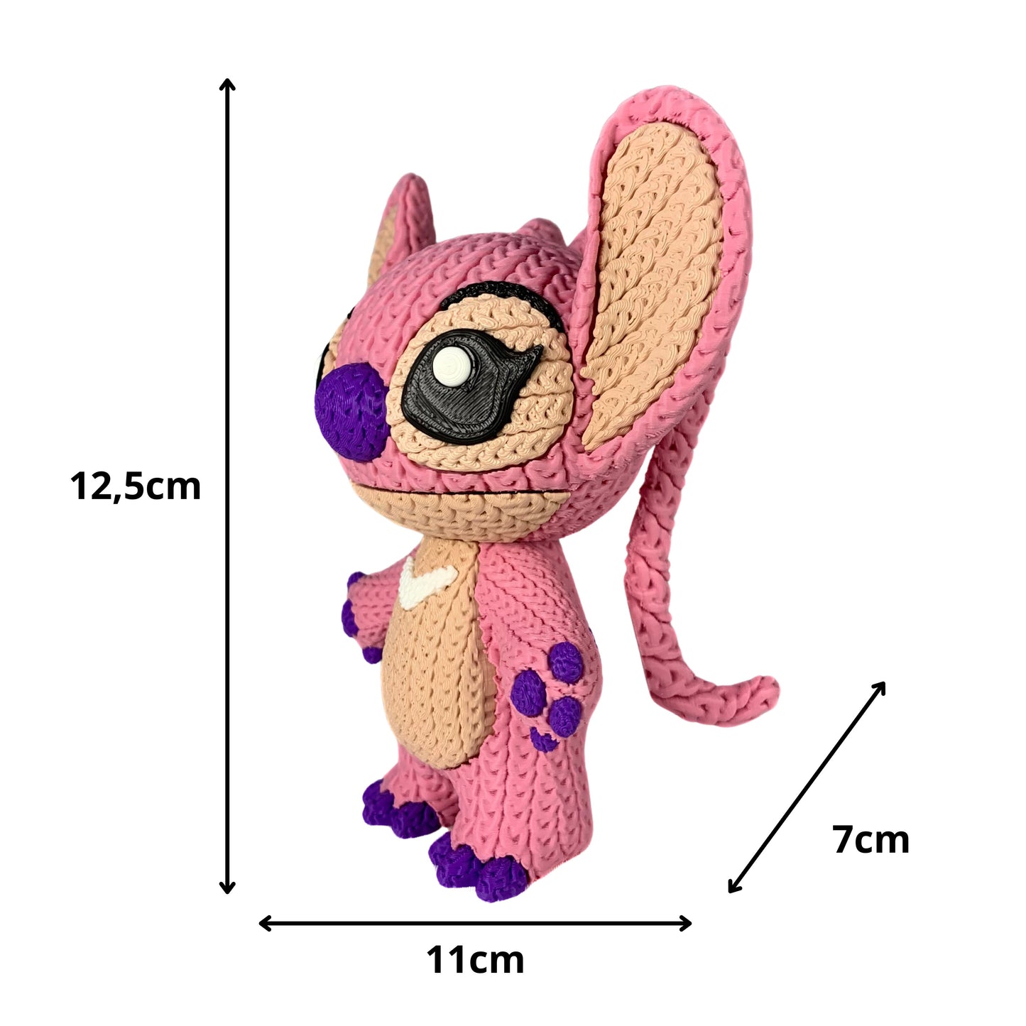 💗Angel – La versión más dulce del universo Stitch, ahora en 3D con efecto croché