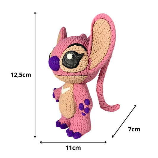 💗Angel – La versión más dulce del universo Stitch, ahora en 3D con efecto croché