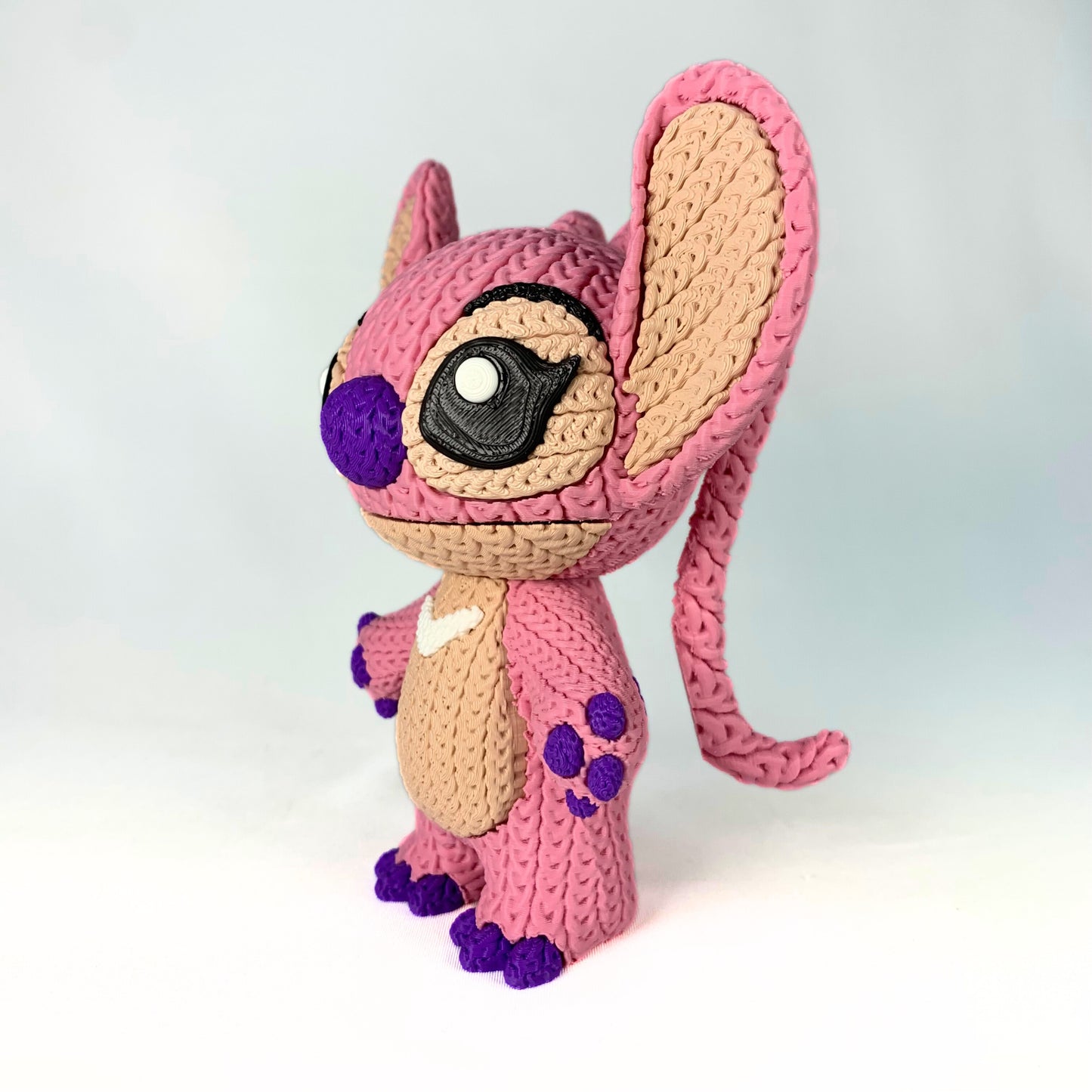 💗Angel – La versión más dulce del universo Stitch, ahora en 3D con efecto croché
