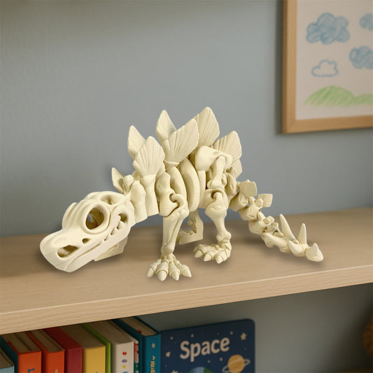 🦕 Esqueleto de Estegosaurio – Con placas, púas... ¡y mucha imaginación!