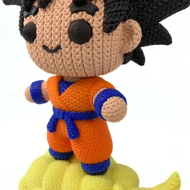 🌟🐉 Goku Croché sobre la Nube Kintoun Y un toque de magia Saiyan