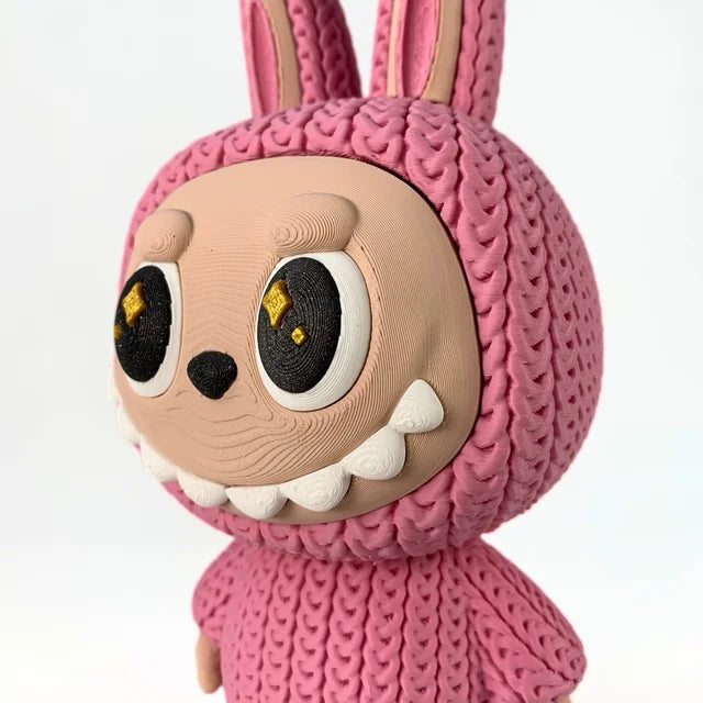 🧵🐰 Labubu Croché Grande – Dulzura en 3D con textura tejida
