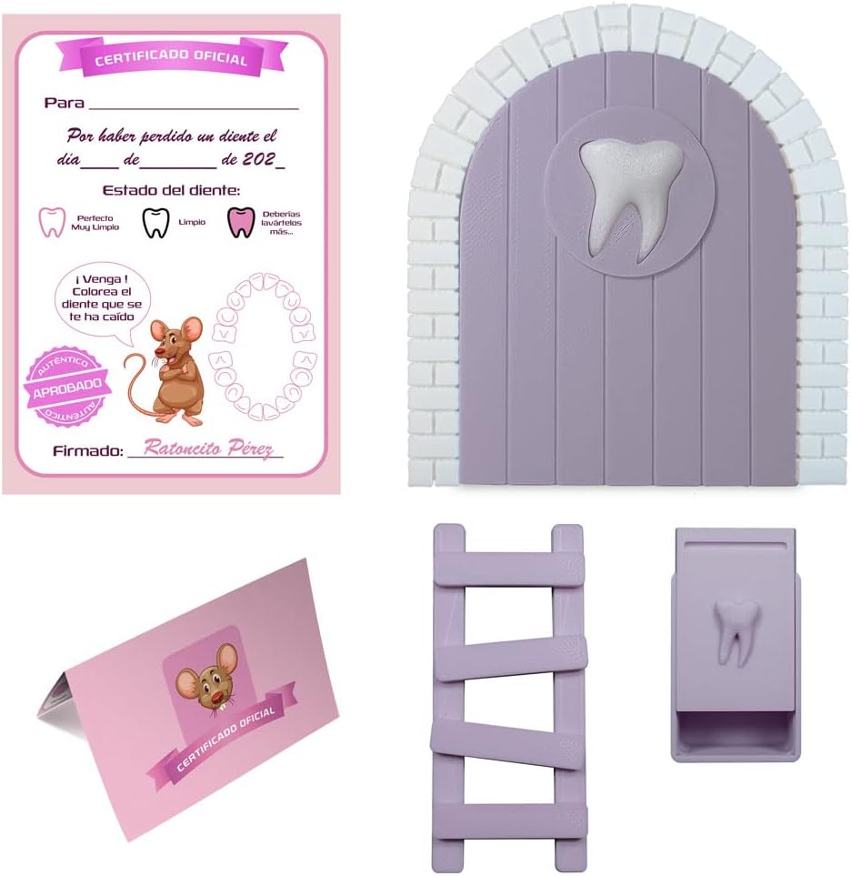 Puerta Diente - morado pastel Accesorio Encantado