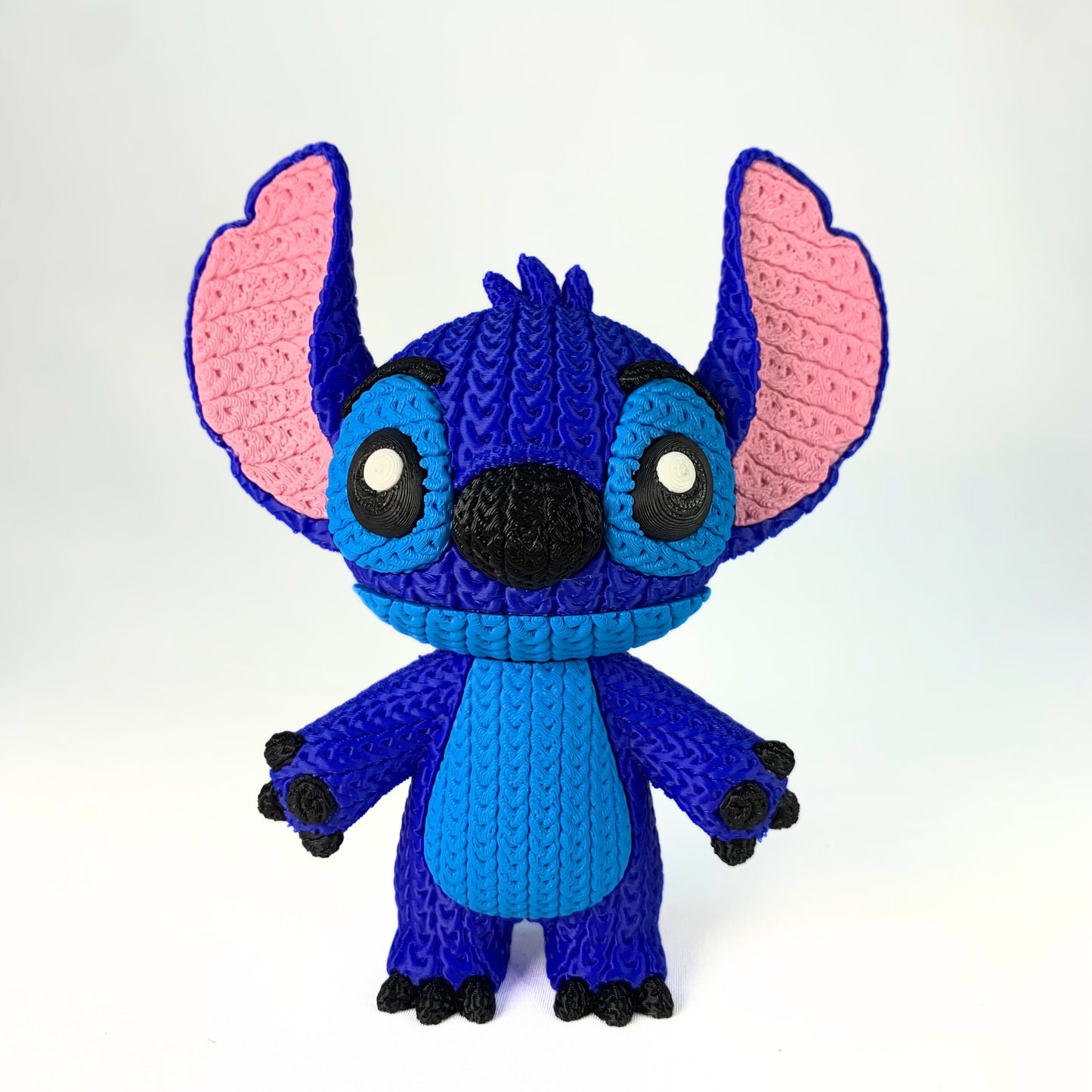 🧶💙 Stitch XL – ¡Con acabado efecto croché para un toque adorable!