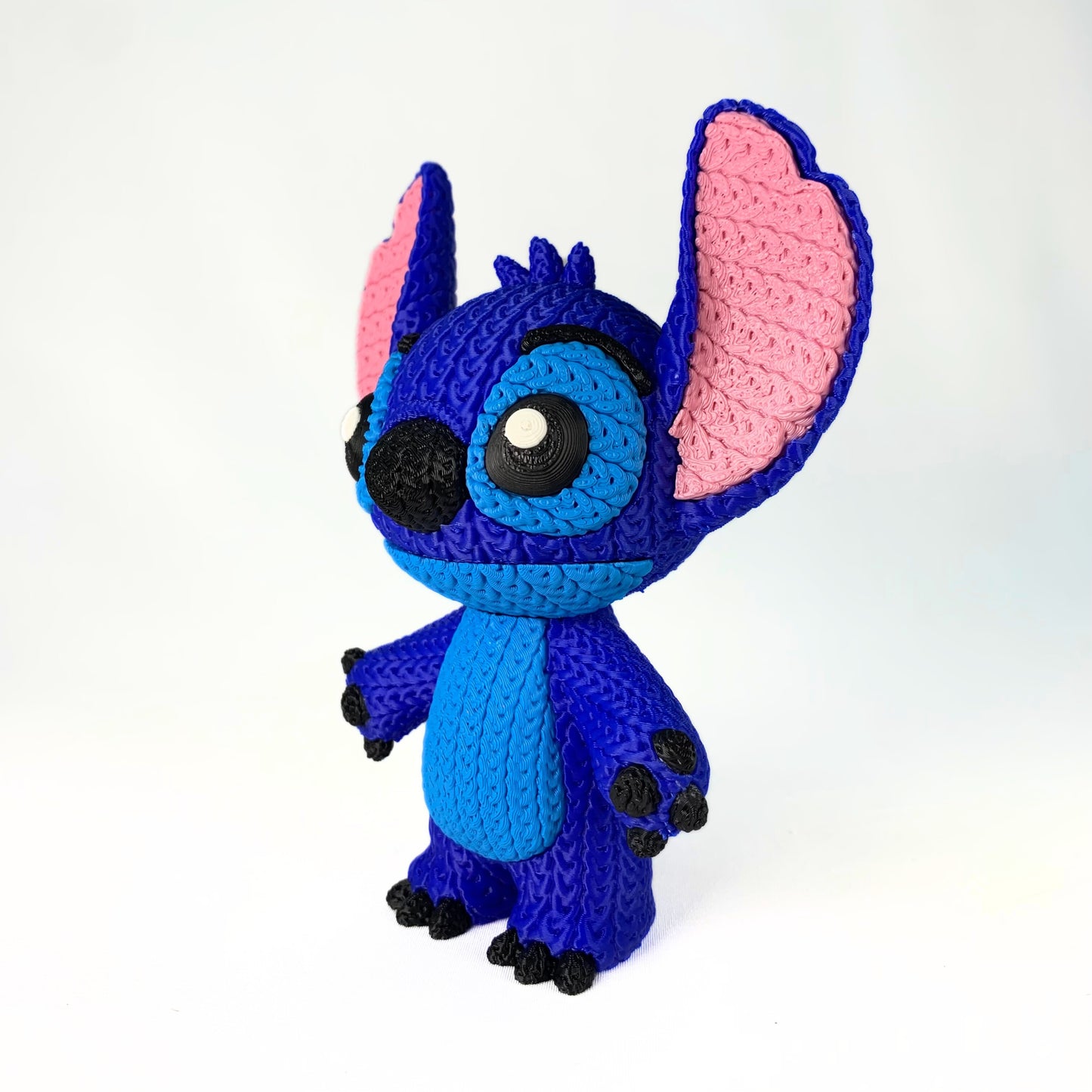 🧶💙 Stitch XL – ¡Con acabado efecto croché para un toque adorable!