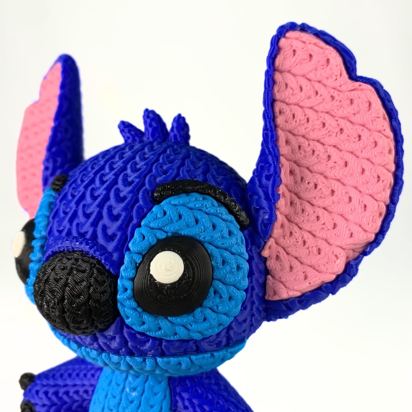 🧶💙 Stitch XL – ¡Con acabado efecto croché para un toque adorable!