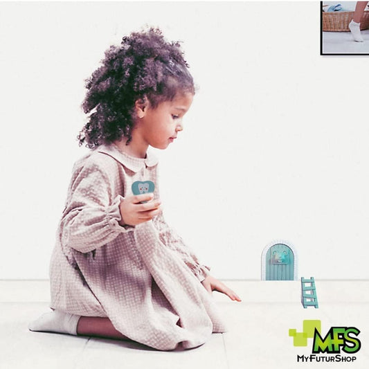 Myfuturshop® Caja dientes de leche + Cartas ratoncito Pérez. Una caja guarda dientes + 10 Certificados de diente limpio. Regalo original para niño y niña. (ROSA)