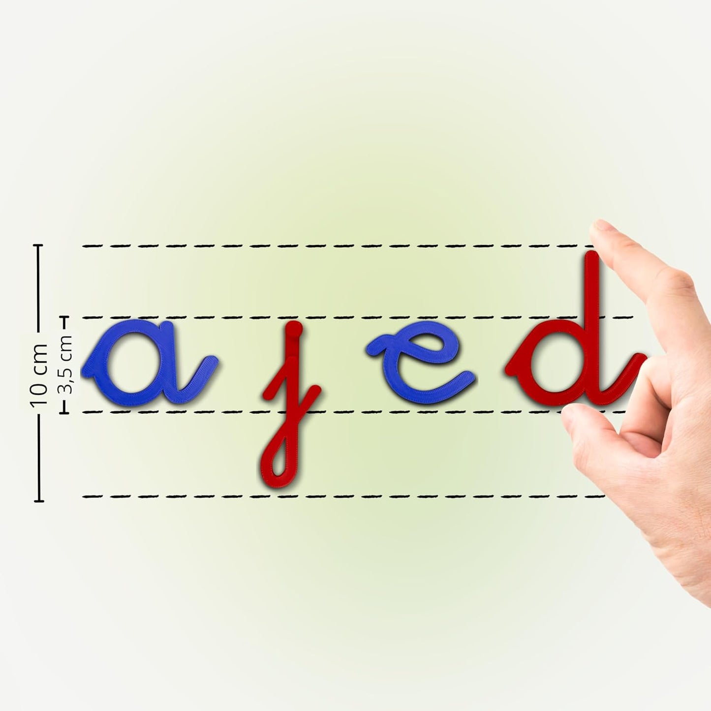 MFS MYFUTURSHOP Letras Montessori, Alfabeto Escolar Minusculas. Aprende A Leer Y Escribir Divirtiendote. Abecedario Educativo para Niños De 3 4 5 Y 6 Años.