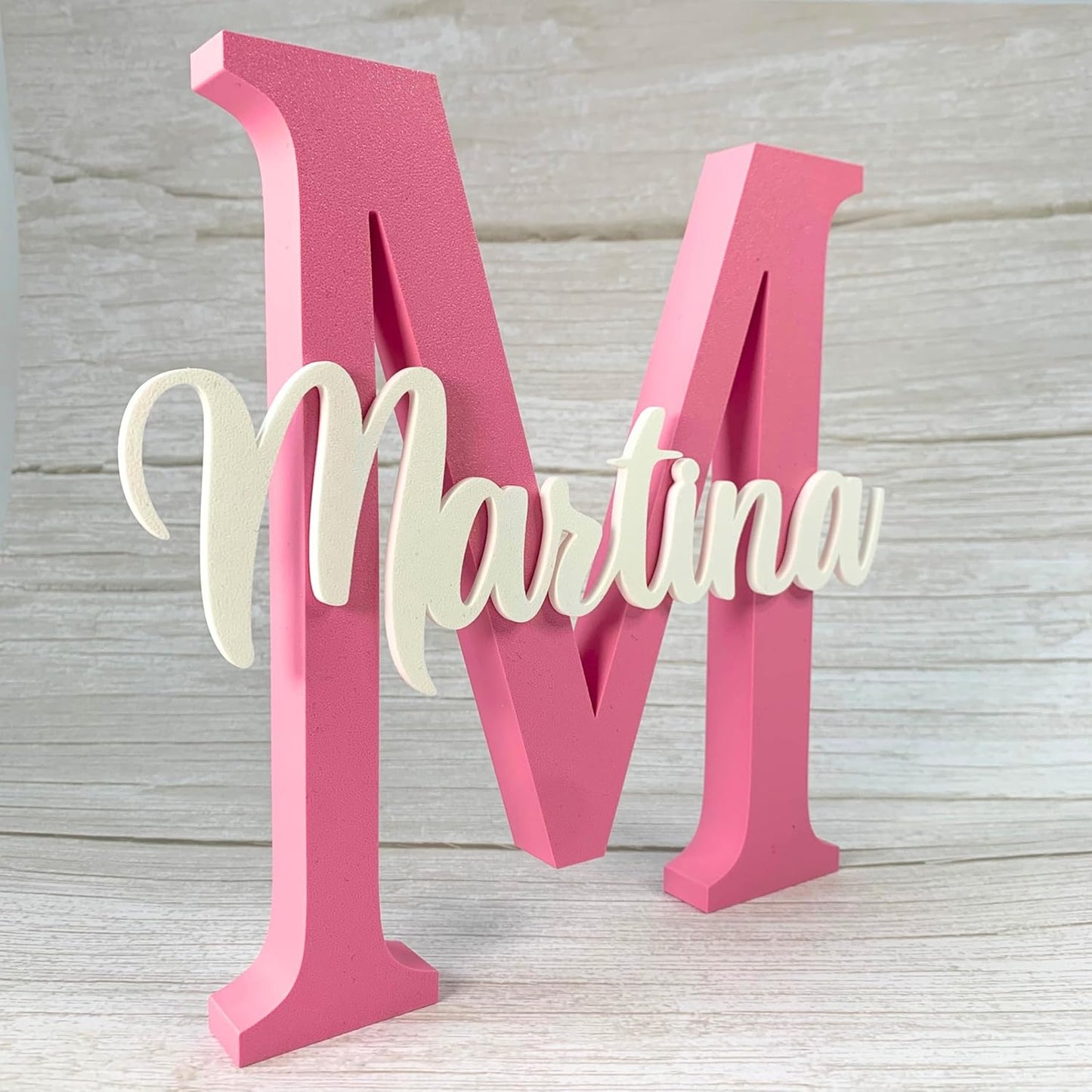 Nombre para mesa comunion | Letras decorativas personalizadas con nombre | Decoración habitación infantil, bodas, cumpleaños, bautizos, candy bar y mesas dulces |