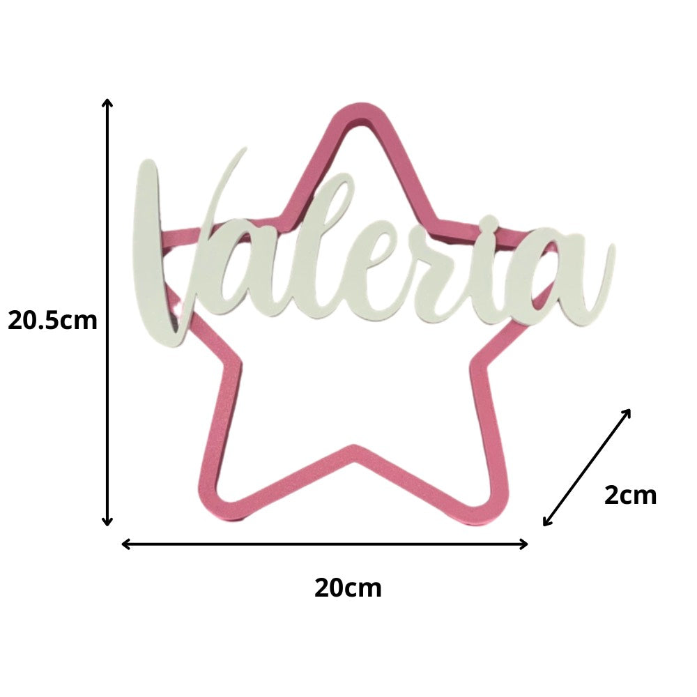 ☁️✨ Nombre personalizado sobre nube o estrella – Dulzura flotando en el aire