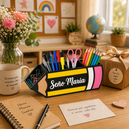 Lapicero Personalizado para Profesores – Regalo Original y Decoración de Escritorio