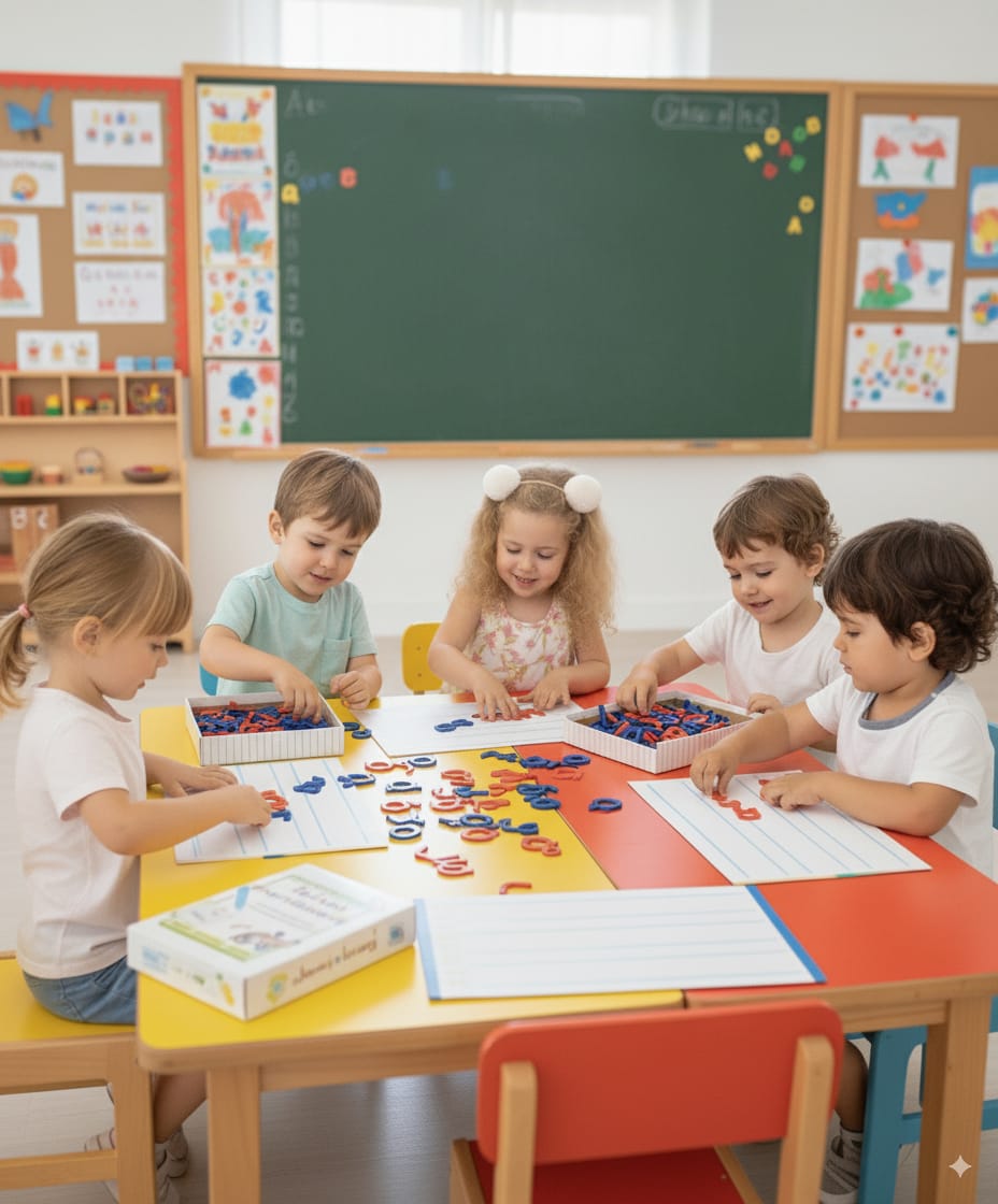 MFS MYFUTURSHOP Letras Montessori, Alfabeto Escolar Minusculas. Aprende A Leer Y Escribir Divirtiendote. Abecedario Educativo para Niños De 3 4 5 Y 6 Años.