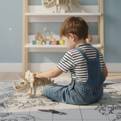 Triceratops esqueleto 3D – Dinosaurio educativo para