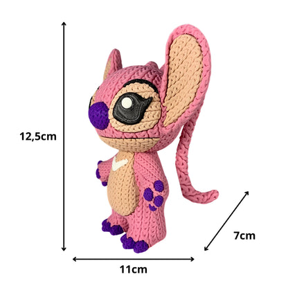 💗Angel – La versión más dulce del universo Stitch, ahora en 3D con efecto croché