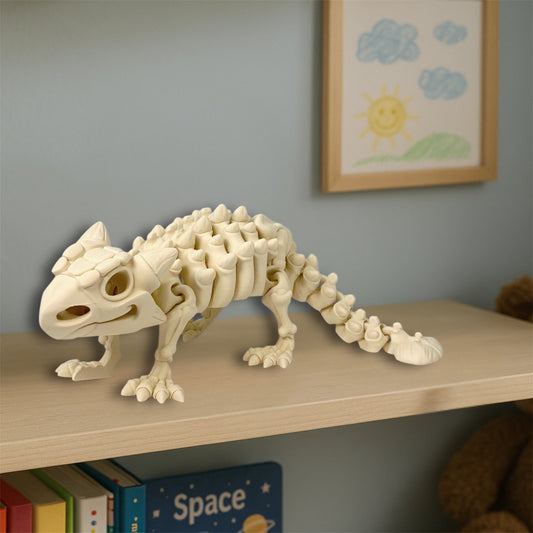 🦕 Esqueleto de Anquilosaurio – Una armadura prehistórica llena de magia