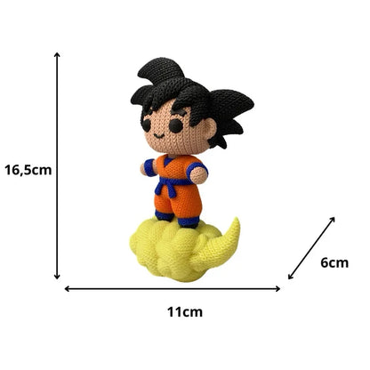 🌟🐉 Goku Croché sobre la Nube Kintoun Y un toque de magia Saiyan