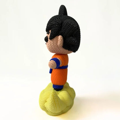 🌟🐉 Goku Croché sobre la Nube Kintoun Y un toque de magia Saiyan