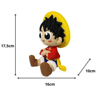 🏴☠️🧶 Luffy estilo croché – El capitán más tierno del Nuevo Mundo