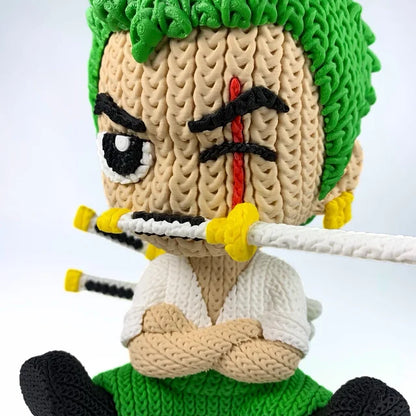 🗡️🧵 Zoro estilo croché – El espadachín más adorable de Grand Line
