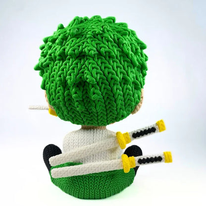 🗡️🧵 Zoro estilo croché – El espadachín más adorable de Grand Line