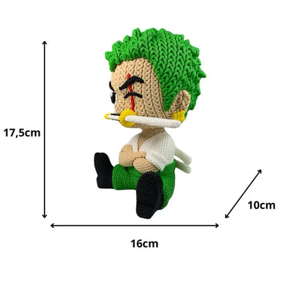 🗡️🧵 Zoro estilo croché – El espadachín más adorable de Grand Line