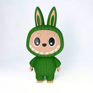 🧵🐰 Labubu Croché Grande – Dulzura en 3D con textura tejida