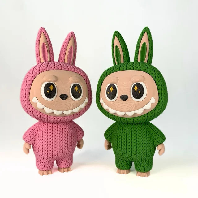 🧵🐰 Labubu Croché Grande – Dulzura en 3D con textura tejida