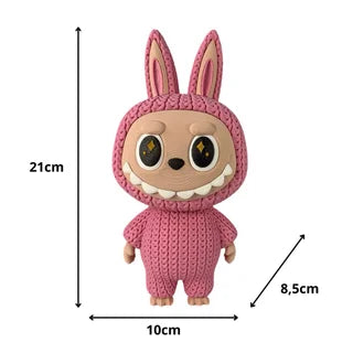 🧵🐰 Labubu Croché Grande – Dulzura en 3D con textura tejida