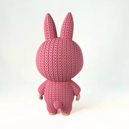 🧵🐰 Labubu Croché Grande – Dulzura en 3D con textura tejida