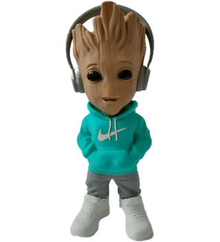 🌱🎧 Baby Groot Urbano – Música, estilo y mucha ternura en una sola figura