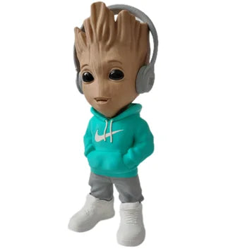 🌱🎧 Baby Groot Urbano – Música, estilo y mucha ternura en una sola figura