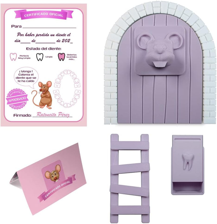 Puerta Ratoncito Pérez - morado pastel