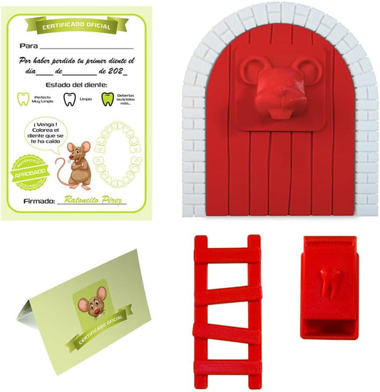 Puerta Ratoncito Pérez - rojo Mini Puerta