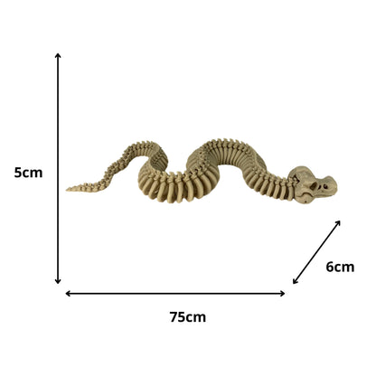 🐍 Esqueleto de Serpiente articulado – 75 cm de magia prehistórica para aprender y jugar
