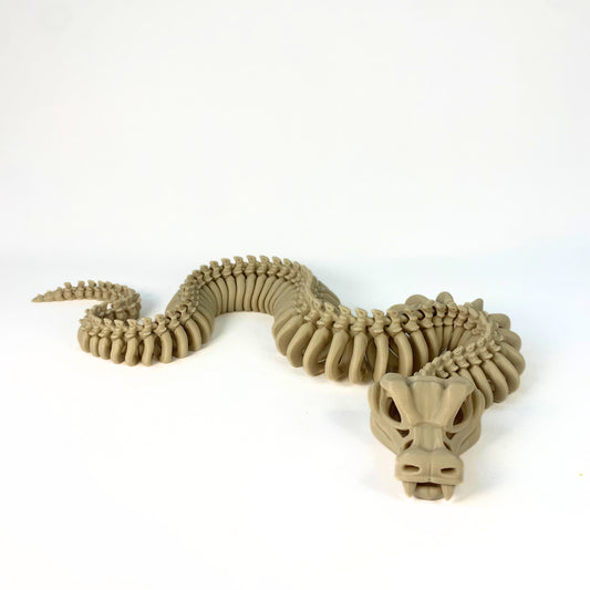 🐍 Esqueleto de Serpiente articulado – 75 cm de magia prehistórica para aprender y jugar