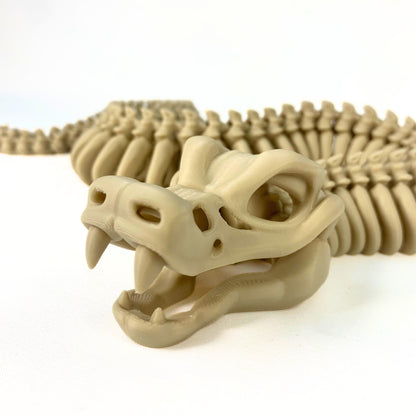 🐍 Esqueleto de Serpiente articulado – 75 cm de magia prehistórica para aprender y jugar